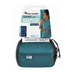 Sea To Summit Adaptor CoolMax Traveller Liner -Outdoor Camping 127 coolmaxadaptor travellerwithpillowinsert aqua packaging 01 09888.1626822979