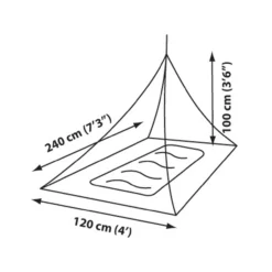 Sea To Summit Pyramid Mosquito Net Shelter -Outdoor Camping 145 pyramidsingle drawing 40099.1626821789