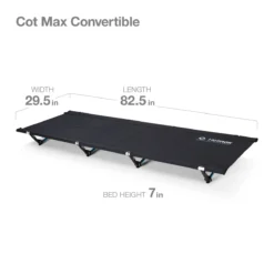 Helinox Cot Max Convertible -Outdoor Camping 191030amzcotmaxconvertible black3dimsimperial 1586388629924 rsz 96950.1626823397