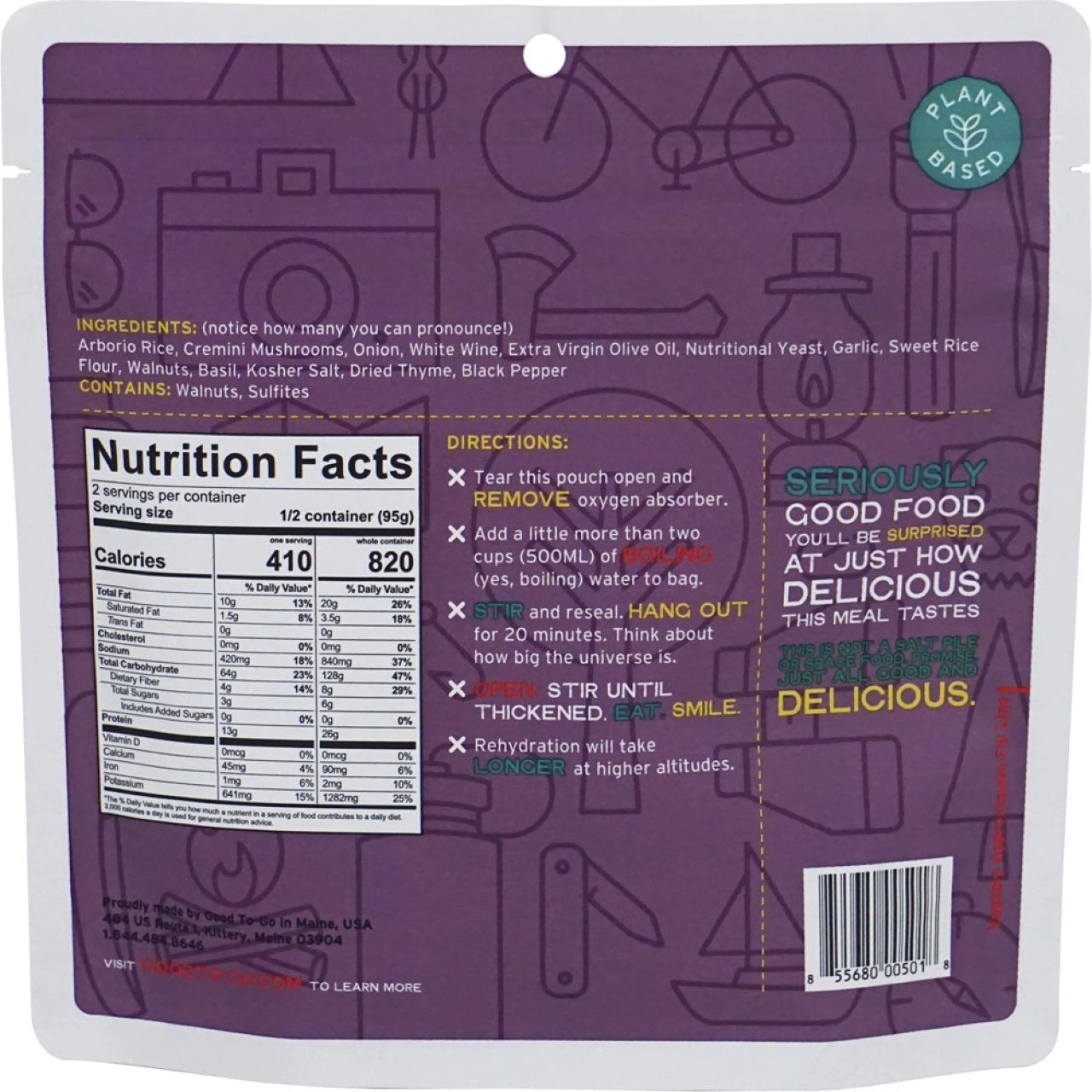 Herbed Mushroom Risotto - 2 Servings 2 Herbed Mushroom Risotto - 2 Servings - Image 2