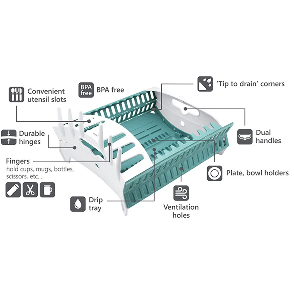 Snapfold Dish Rack 3 Snapfold Dish Rack - Image 3