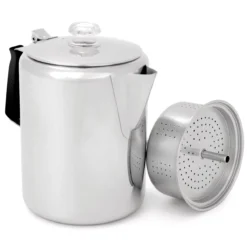 GSI Outdoors Glacier Stainless 12 Cup Perc With Silicone Handle