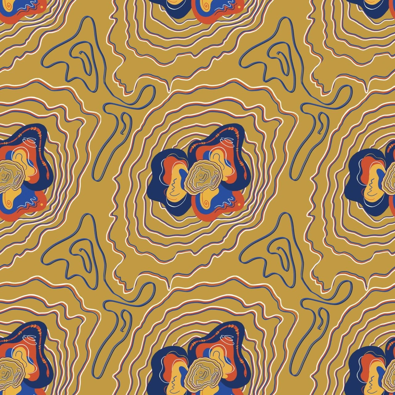 ENO Outdoor Afro DoubleNest Print Hammock 2 ENO Outdoor Afro DoubleNest Print Hammock - Image 2