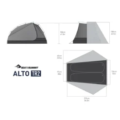 Sea To Summit Alto TR2 -Outdoor Camping alto twoperson ultralight tent grey dimensions rsz 86975.1626823631