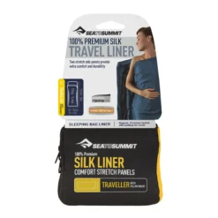 Sea To Summit Silk Travel Liner - Traveller W/ Pillowcase -Outdoor Camping asilkcsyha silkliner traveller packaging 01 1 87813.1673380593