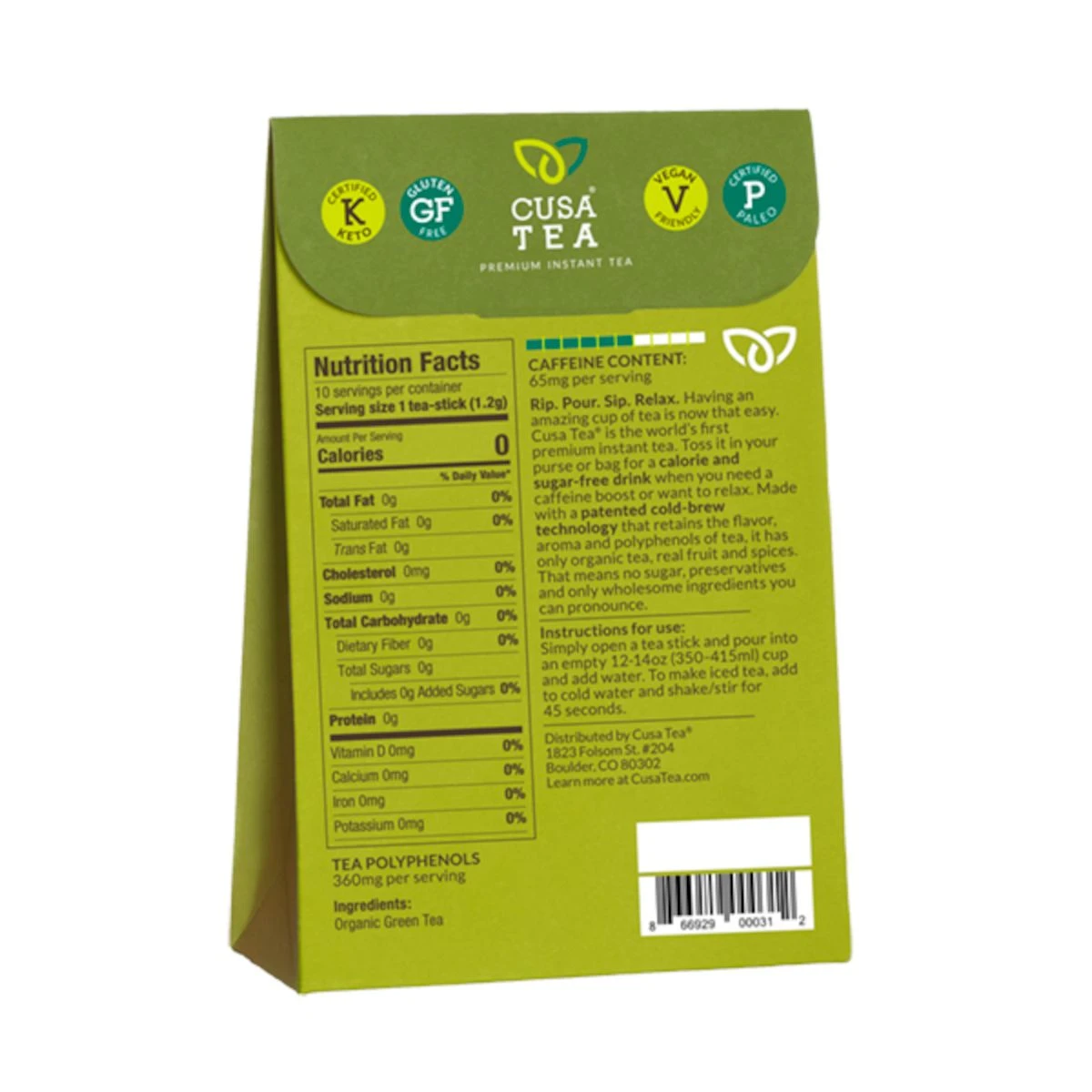 Organic Green Instant Tea 4 Organic Green Instant Tea - Image 4