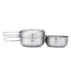 3-Piece Titanium Pot And Pan Set