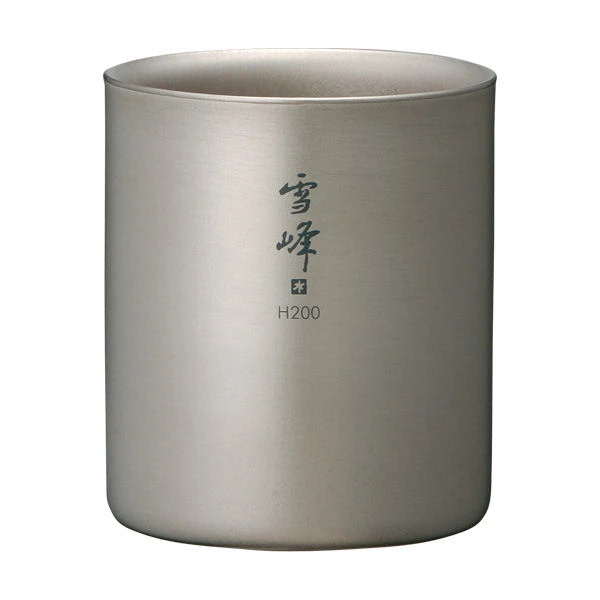 Snow Peak Ti-Double H200 Stacking Mug 1 Snow Peak Ti-Double H200 Stacking Mug