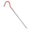 Titanium Shepherd's Hook Stake (Orange Head)